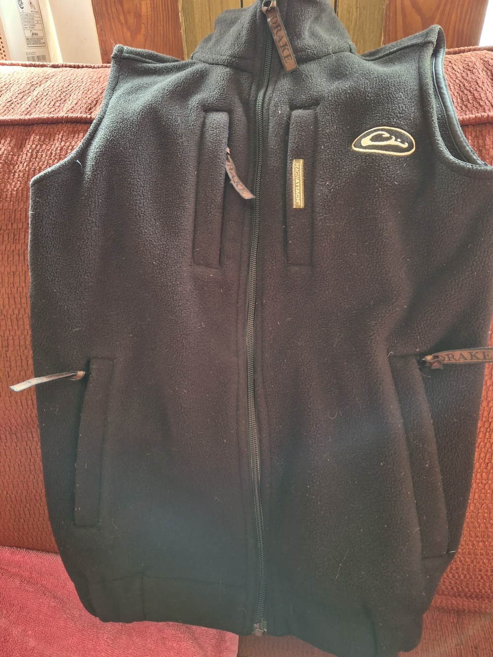 Drake Black Fleece Kids Vest